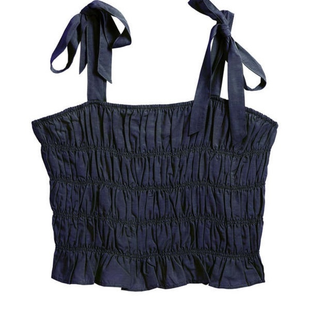 Darling Bloom Strapy Top Navy Size Small